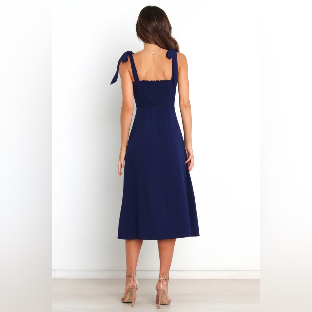 Petal & Pup Navy Blue Midi Dress
